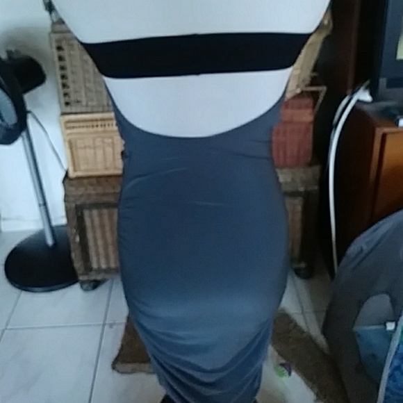 SALE! Strapless grey/black sequins small dress XS - Picture 4 of 8